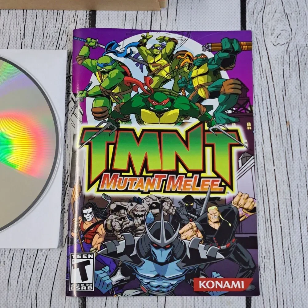 TMNT Mutant Melee Teenage Mutant Ninja Turtles KONAMI PC GAME  2005 CD ROM